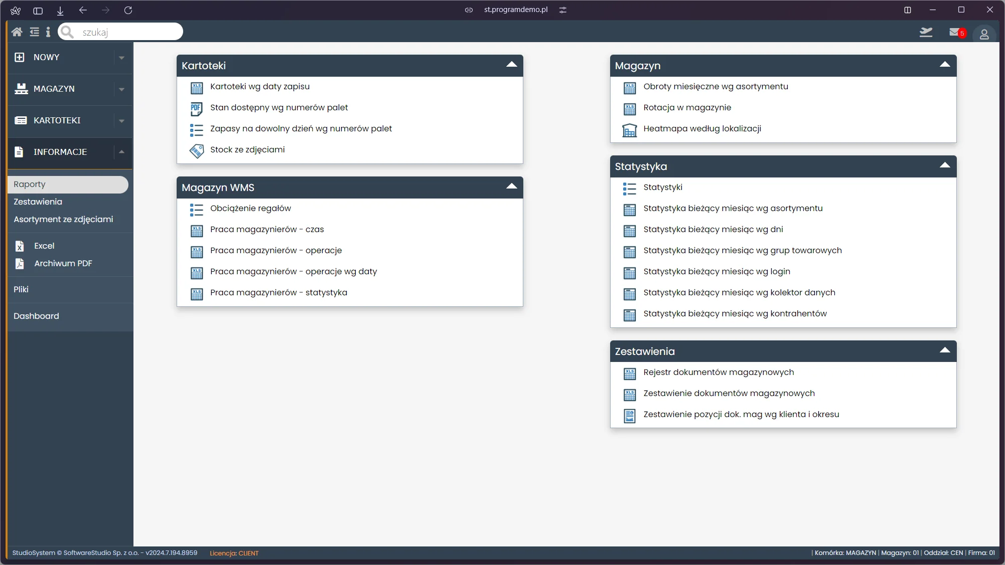 System magazynowy WMS.net