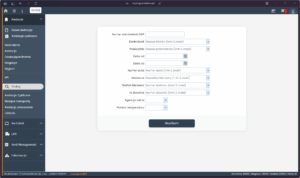 Widok modułu wyszukiwania awizacji w systemie VSS.net z formularzem filtrowania danych transportowych.