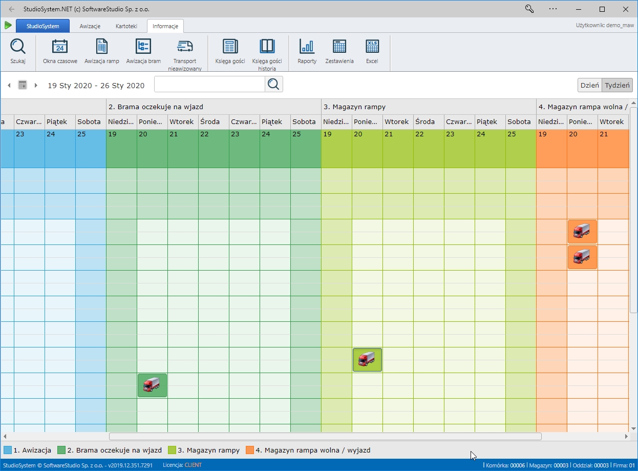 Menu ulubione w programie WMS.net