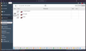 Widok modułu awizacji ramp w systemie VSS.net z harmonogramem operacji załadunku i rozładunku.