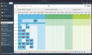 Panel systemu SoftwareStudio do zarządzania awizacjami i ruchem pojazdów na placu
