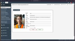 Ekran szybkiego zwrotu narzędzi z danymi pracownika i szczegółami zwracanego przedmiotu