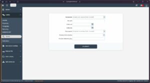 Formularz wyszukiwania dokumentów CMMS z polami filtrów i przyciskiem „Uruchom”.
