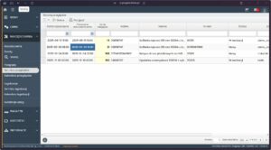Tabela z terminami przeglądów narzędzi w module narzędziowni.