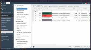 Widok kartoteki magazynowej w systemie Studio TCS.net przedstawiający ewidencję młotów udarowo-obrotowych z danymi o stanie, kodach EAN i indeksach.