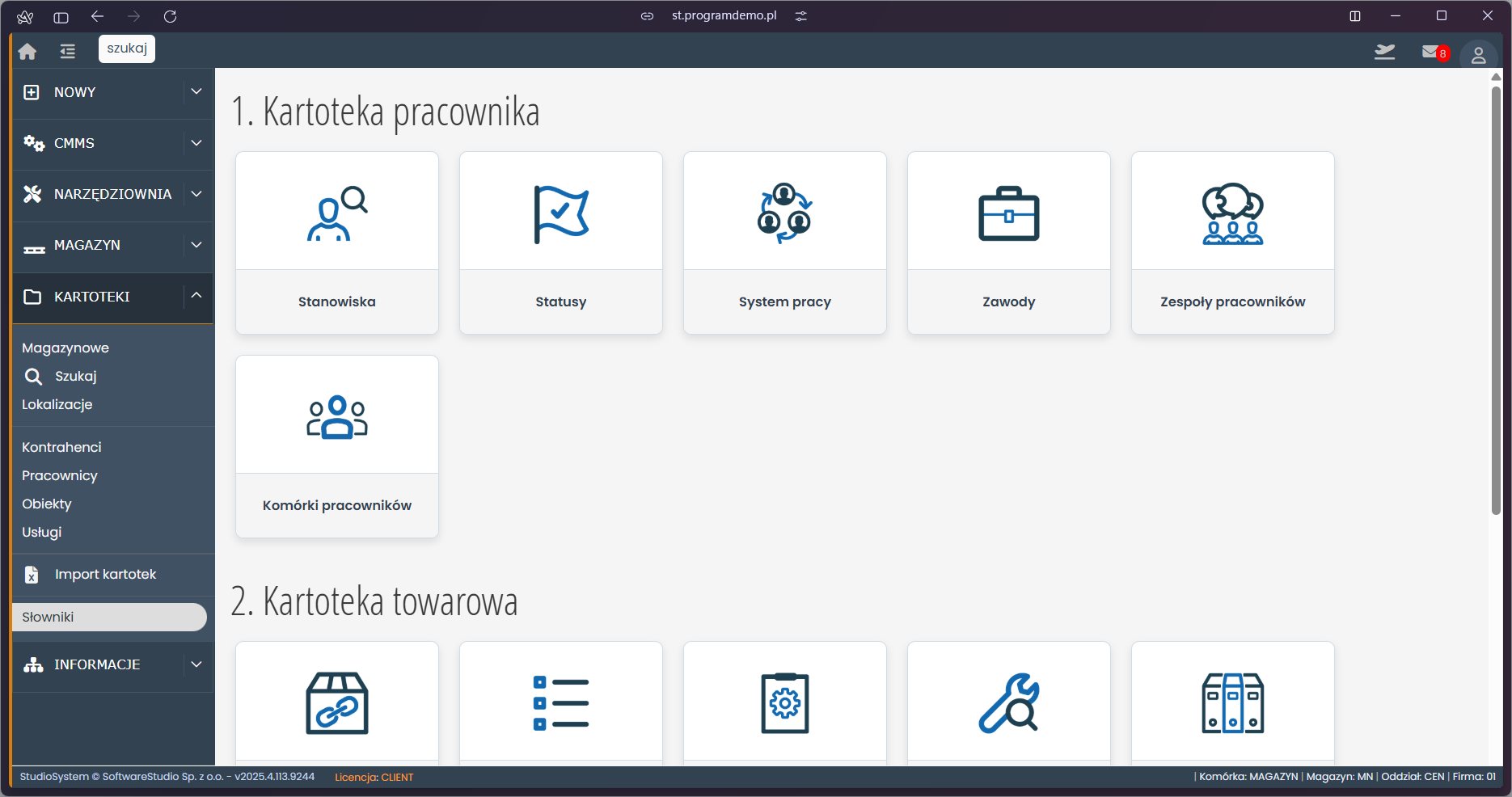 Studio TCS.net firmy SoftwareStudio zapewnia pełną kontrolę nad zintegrowanym zarządzaniem obiektami